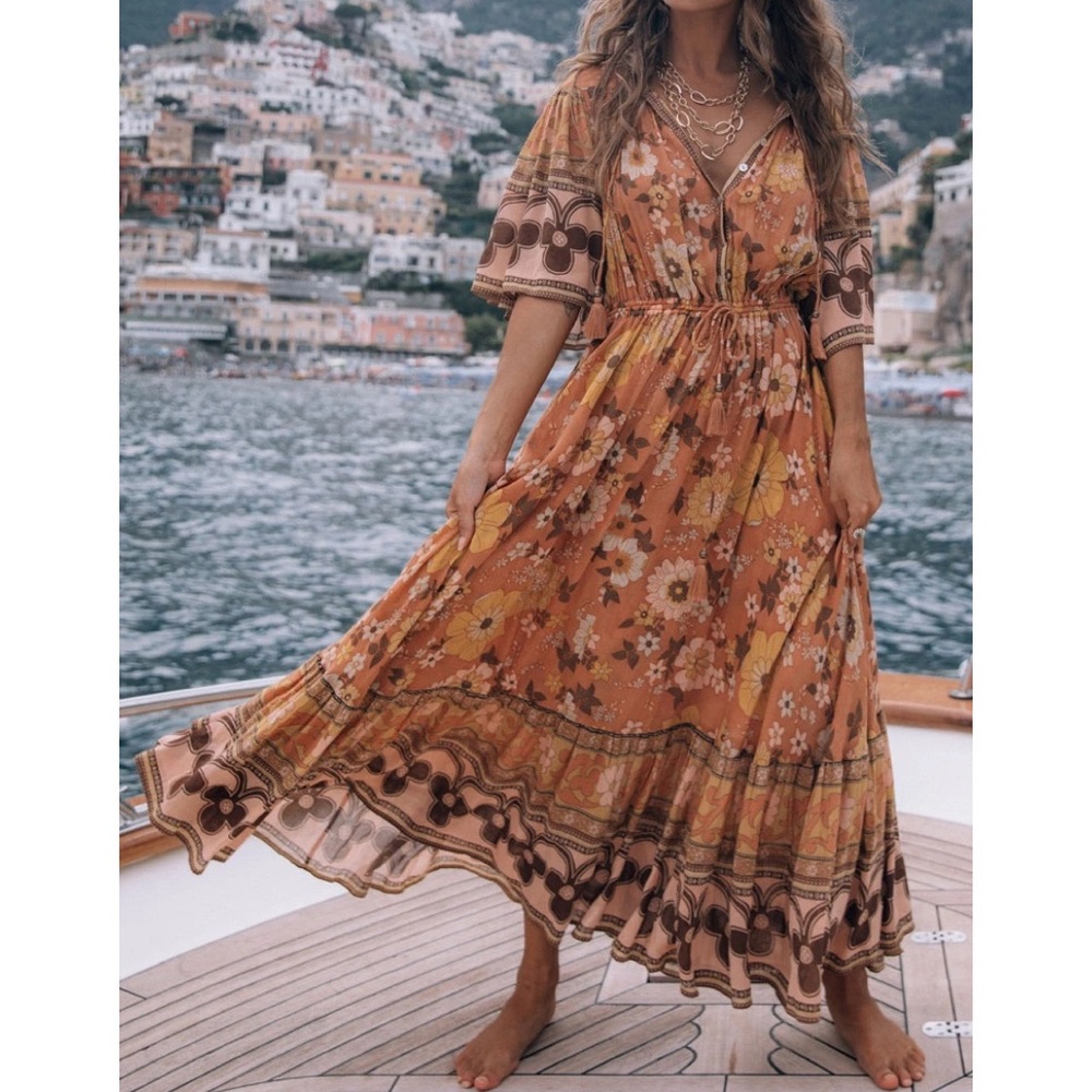 Spell buttercup midi dress